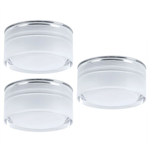 Lena LED Einbaustrahler 3er Set Chrom rund Warmweiß | Shiraki