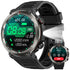 VitaMove Smartwatch Herren Bluetooth Telefonfunktion Fitnessuhr mit Taschenlampe