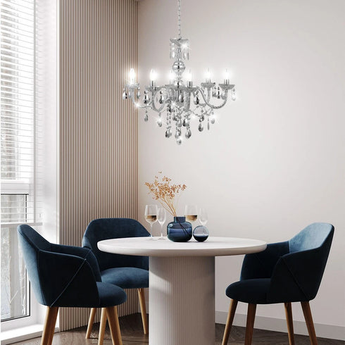 Ingrid Hängeleuchte 5-flammig Kristall-Design | Shiraki