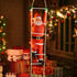 LED Weihnachtsmann auf Leiter – Weihnachtsbaumdekoration