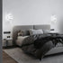 Clara LED Wandleuchte Spirale Aluminium Weiß | Shiraki