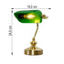 Clara Tischlampe Vintage E14 Grün Messing | Shiraki
