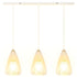 Arvid LED Pendelleuchte rund Glas & Metall | Shiraki