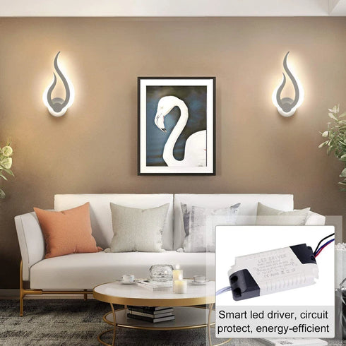 Elina LED Wandleuchte 9W Modern Effektlicht Innen | Shiraki