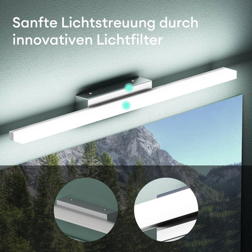 Isabella LED Spiegelleuchte Badlampe Wandlampe Chrom | Shiraki