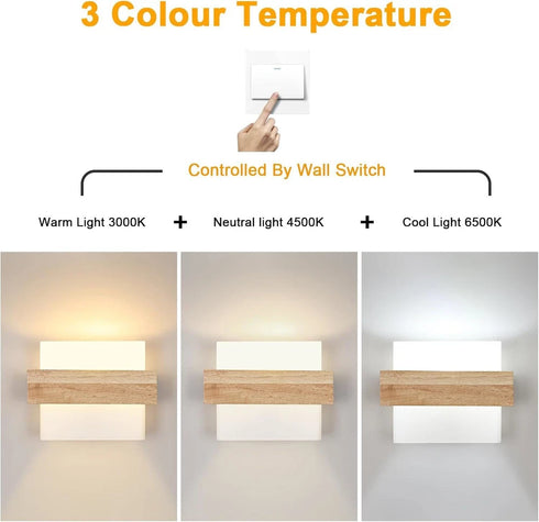 Marceline Holz Wandleuchte Vintage Innenleuchte | Shiraki