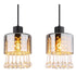Linnea Luxus Pendelleuchte 4-flammig Glas & Metall | Shiraki