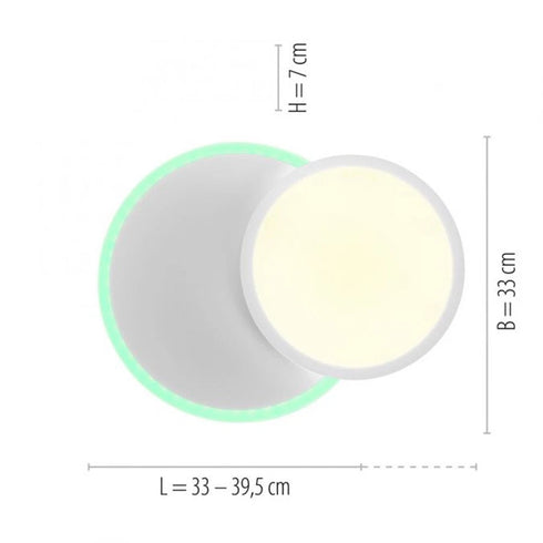 Oriana LED Deckenleuchte RGB CCT dimmbar | Shiraki