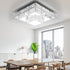 Carina LED Kristall Deckenleuchte dimmbar Silber 48 cm | Shiraki