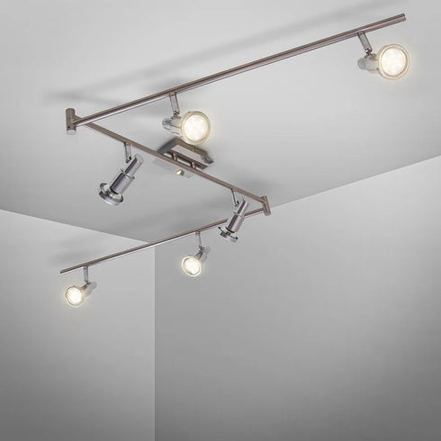 Oskar LED Deckenschiene 6-flammig GU10 Spotleuchte | Shiraki