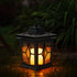Senni Solarleuchte Garten LED Flackerlicht Erdspießlampe schwarz | Shiraki