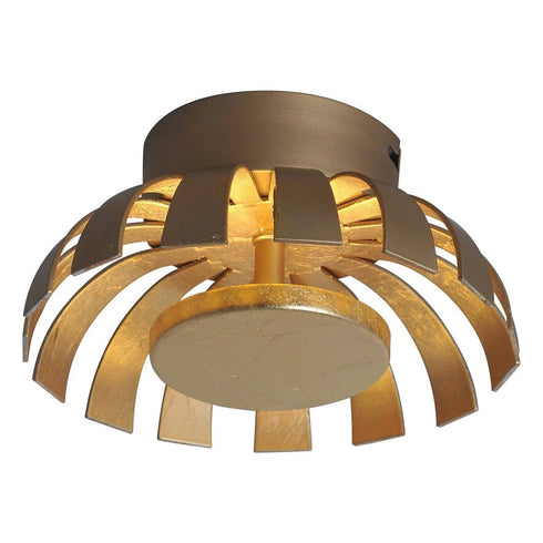 Clara LED Deckenleuchte Ø35 cm 24W warmweiß Gold | Shiraki