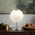 Nora LED Tischleuchte Kugel weiß Glas | Shiraki