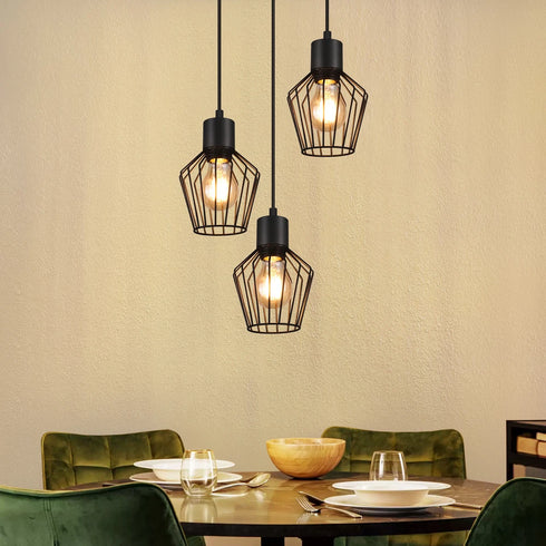 Tor LED Pendelleuchte Metall 3-flammig