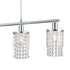 Lara LED Pendelleuchte 4-Flammen Kristall Chrom E14 Hängelampe | Shiraki