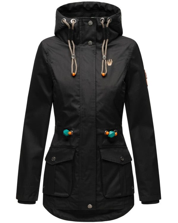 Noa Damen Übergangsjacke mit Teddyfleece & Kapuze