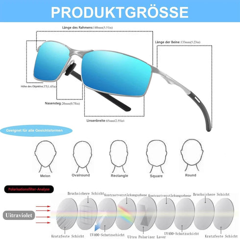 2er Herren-Sonnenbrillen Polarisiert | AktivSicht