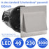 Ylva LED Treppenleuchte Einbau Wand Aluminium | Shiraki