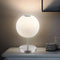 Nora LED Tischleuchte Kugel weiß Glas | Shiraki