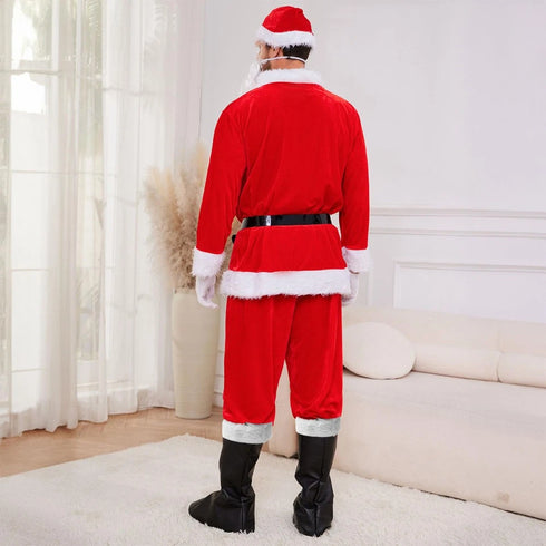7-teiliges Weihnachtsmann-Kostüm XXL – Deluxe Santa Claus Set für Erwachsene