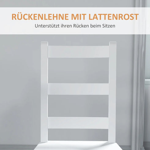 BJÖRN Esszimmerstuhl 2er Set aus Holz