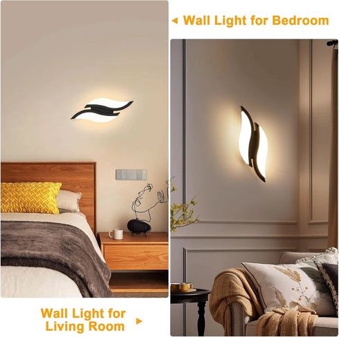 Noelia 2-teiliges LED-Wandlicht 12W Modernes Nachtlicht | Shiraki