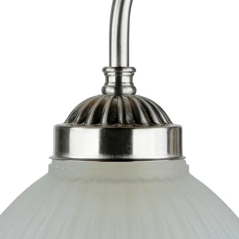 Sophie Wandleuchte E27 Silber Antik Jugendstil | Shiraki