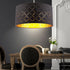 Karin LED Pendelleuchte E27 Schwarz Gold Hängelampe | Shiraki