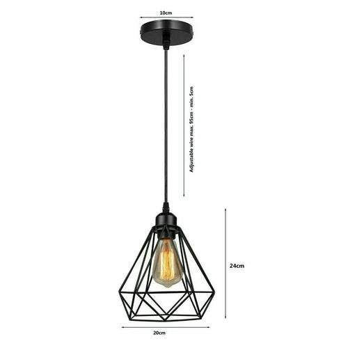 Björn Industrielle Retro-Metall Pendelleuchte