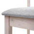 ALVAR Esszimmerstuhl 2er Set aus Stoff und Massivholz