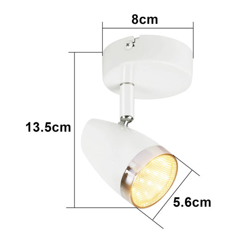 Kasper LED Deckenstrahler modern Weiß Deckenlampe