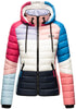 Kira Damen Steppjacke mit Kapuze & Farbblockdesign