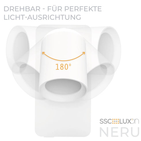 Iben LED Leselampe Wandlicht GU10 mit USB und Schalter | Shiraki