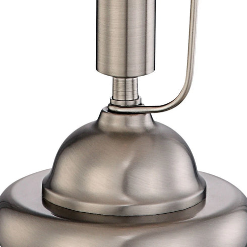 Sigrid Tischlampe E14 Alabasterglas Nickel | Shiraki