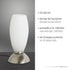 Freya Tischleuchte Dimmbar G9 Glas weiß | Shiraki