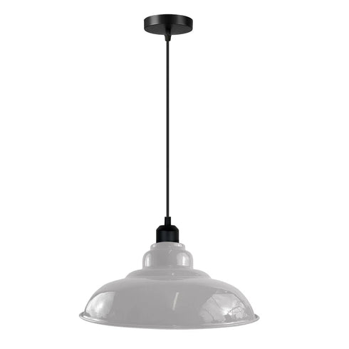 Björn Pendelleuchte Industrie Schwarz und Glas