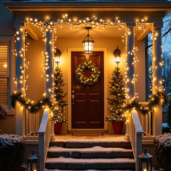 LED Cluster Lichterkette Warmweiß IP44 für Weihnachtsdekoration