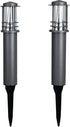 Zsófia 2er Set LED Gartenleuchten GL13 Anthrazit | Shiraki