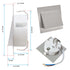 Ylva LED Treppenleuchte Einbau Wand Aluminium | Shiraki