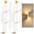 Toril LED-Wandlampen-Set mit 2 Auf- und Ab-G9-Aluminiumleuchten | Shiraki