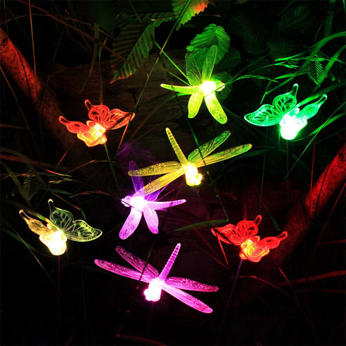 Thyra 8er Set Solar Erdspieß Deko LED Garten | Shiraki