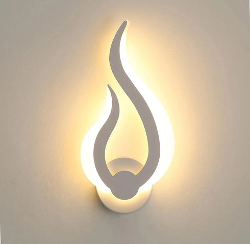 Elin 2-teiliges LED-Wandlicht, modernes warmweißes Acryl | Shiraki
