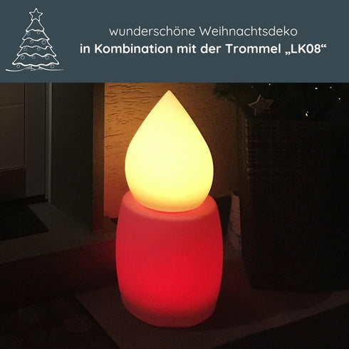 Adelaide Solar Gartenleuchte Tropfen RGB Farbwechsel | Shiraki