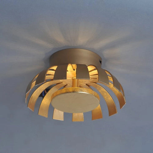 Clara LED Deckenleuchte Ø35 cm 24W warmweiß Gold | Shiraki