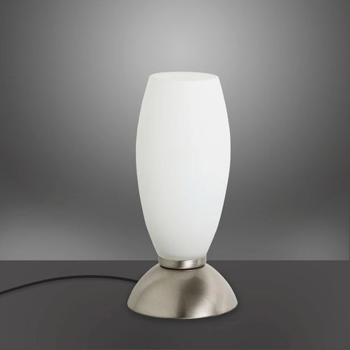 Freya Tischleuchte Dimmbar G9 Glas weiß | Shiraki