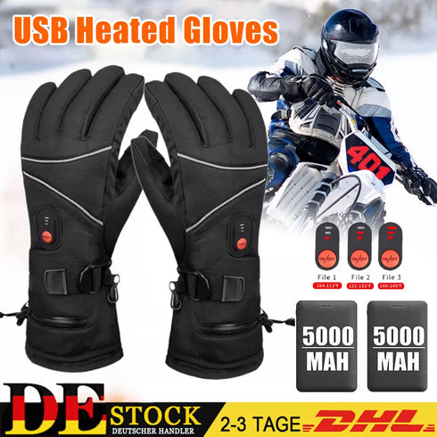 HeizFäustlinge 5000mAh - Beheizte Handschuhe für Wintersport, Motorradtouren und Outdoor-Abenteuer