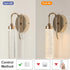 Liora LED Wandleuchte modern Gold warmweiß | Shiraki