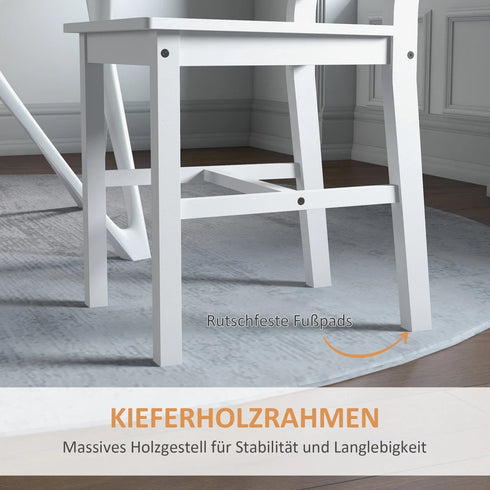 BJÖRN Esszimmerstuhl 2er Set aus Holz
