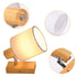 Axel LED Pendelleuchte Holz Stoff Wandstrahler Deckenlampe
