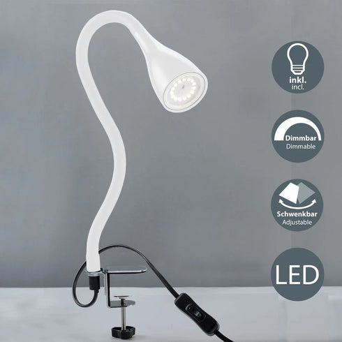 Elodie LED Klemmleuchte Tischlampe | Shiraki
